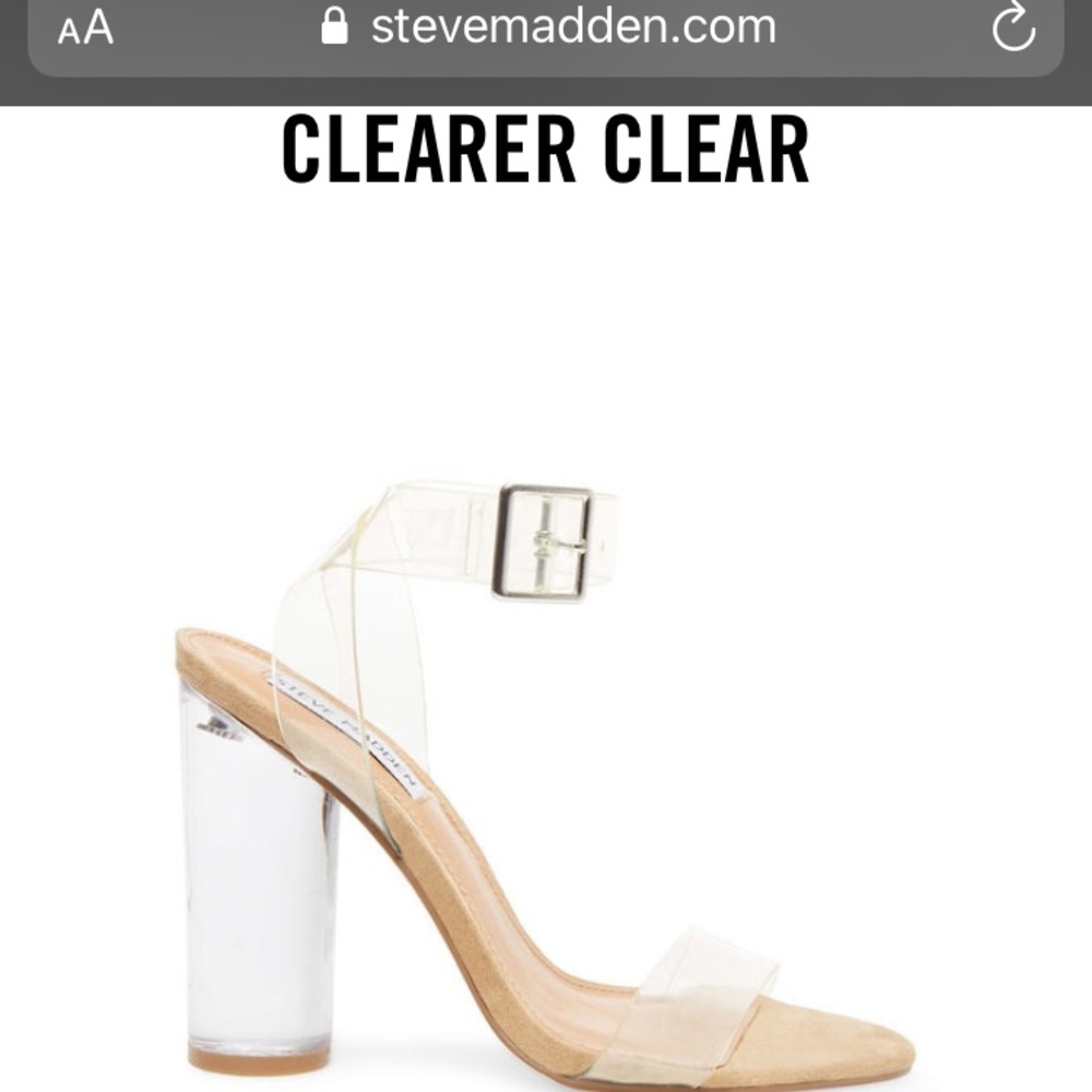 Steve Madden Clear Heels